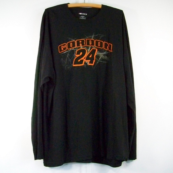 Nascar Gordon 24 Black 2-Sided LS T-Shirt Mens 3XL - Picture 1 of 5